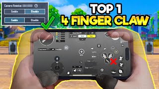 How To Get The Best 4 Finger Claw Control Setting  BGMI amp PUBG MOBILE [upl. by Shaum]