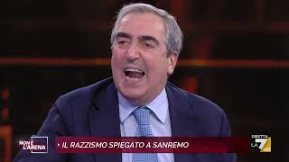 Razzismo Gasparri sul monologo di Lorena Cesarini quotAnche io ricevo insulti sui socialquot [upl. by Julio]