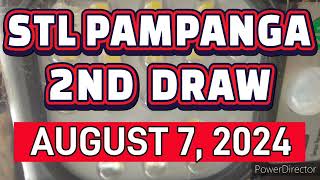 STL PAMPANGA RESULT TODAY 2ND DRAW AUGUST 7 2024 4PM [upl. by Cammy921]