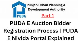 PUDA E Auction Bidder Registration Process  PUDA E Nivida Portal Expained  Haryana Property Expert [upl. by Nuawed830]