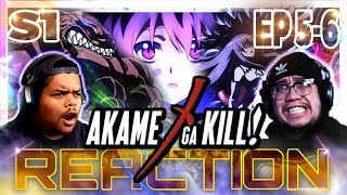 SHEELE NO  Akame Ga Kill EP 5 amp 6 REACTION [upl. by Annaeerb]