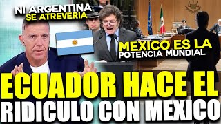 ARGENTINOS DICEN QUE MEXICO GANARA EL JUICIO Y ECUADOR ESTA HACIENDO UNA VERGUENZA MUNDIAL [upl. by Assirat]