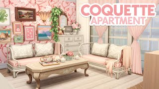 Coquette Apartment  The Sims 4 Speed Build Apartment Renovation [upl. by Anina]