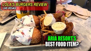 Aria Resort Food Court Review Lolas Burgers [upl. by Tommi]