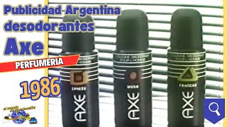 Publicidad Argentina desodorantes Axe presentacion año 1986 [upl. by Hardner]