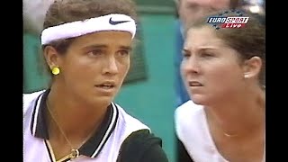 Monica Seles vs Mary Joe Fernandez Roland Garros 1997 QF [upl. by Yerffoej457]