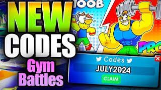 Gym Battles CODES  ROBLOX JULY 2024 [upl. by Muna]