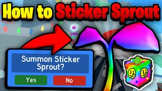 How To SUMMON Sticker Sprouts  Bee Swarm Simulator [upl. by Weylin]