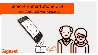 SeniorenSmartphone Gigaset GS4senior  Unboxing  Deutsch [upl. by Novaat]