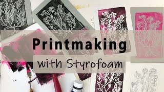 Printmaking with Styrofoam [upl. by Llehcor]