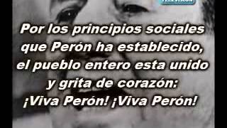 LA MARCHA PERONISTA letra [upl. by Celine629]