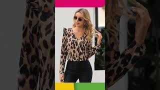 BLUSAS CON ESTAMPADO DE LEOPARDO\ BLUSAS DE SHEIN CON ANIMAL PRINT [upl. by Yci]