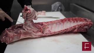 How to Butcher Whole Bone In Pork Loin [upl. by Veradia]