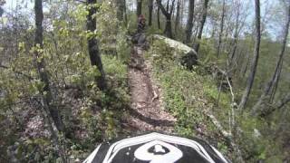 Hatfield Mccoy Single track trail 199 from Rockhouse [upl. by Ettedualc]