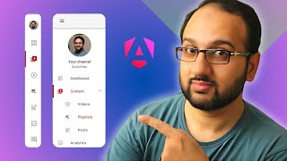 How to create a Nested Sidebar in Angular 18 with Material Components [upl. by Yttap]