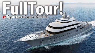 Touring The 130000000 MY Victorious  SuperYacht Tour [upl. by Aerdnahs]