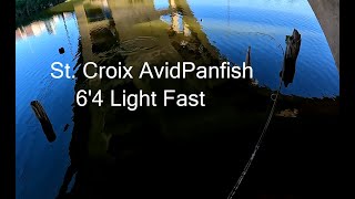 St Croix Avid Panfish Rod Crappie Fishing [upl. by Amme521]