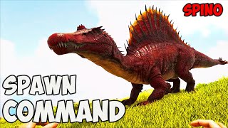 Spino ARK Spawn COMMAND  How To Summon SPINOSAURUS Ark CODE 2023 [upl. by Isidore]