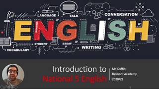 Introduction to National 5 English [upl. by Mihe]