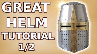 How to make a medieval Great helmet part 12 [upl. by Eilegna]