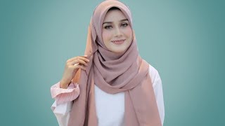 12 TUTORIAL HIJAB PASHMINA PERSEGI PANJANG SIMPLE MODIS amp KEKINIAN [upl. by Aihsiym293]