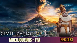 Civilization VI Multijoueurs  Pericles  FFA partie 12 [upl. by Haman]