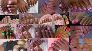 Most Colorful amp Unique Acrylic Toe Nails Designs for Pretty Girls 🥰 beautiful gel polish foot nails [upl. by Nunciata]