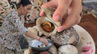 Pregnancy Roasted blood cockles with salt recipe countryside [upl. by Soalokin]