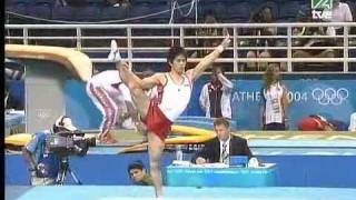 Hiroyuki Tomita JPN  Floor AA  Athens Olympic Games 2004 [upl. by Bollay]