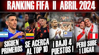 ⚽🧐¡COLOMBIA CERCA DEL TOP 10  Actualización RANKING FIFA de ABRIL  Análisis cada selección [upl. by Wieche]