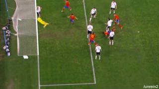 Deutschland  Spanien WM 2010 Tor Carles Puyol 01 HD [upl. by Norga]