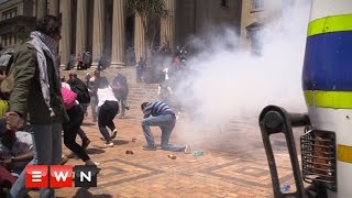 Students shut down Wits before taking Fees2017 protest to Braamfontein [upl. by Renwick730]