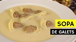 SOPA DE GALETS CON CARNE  Gallina Blanca [upl. by Stanzel]