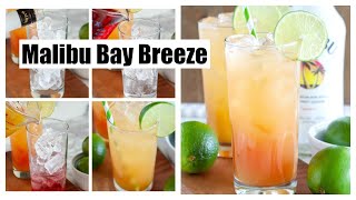 Malibu Bay Breeze  How to make a bay breeze cocktail  How to make Malibu Bay Breeze [upl. by Poler]