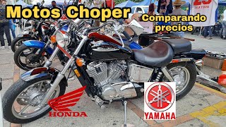 motos choper Honda Yamaha comparando precios [upl. by Marchelle265]