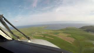 Sumburgh Airport  EGPB Visual approachLanding RWY 15 [upl. by Sheilah]