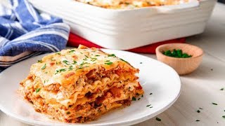 How To Make The Easiest Cheesiest Lasagna Ever  Delish Insanely Easy [upl. by Eolcin]