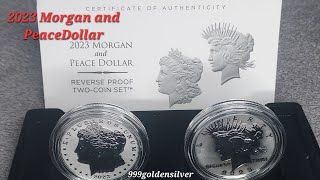 2023 Morgan and Peace Dollar Reverse Proof TwoCoin Set coin investment silver numismatic [upl. by Draude]