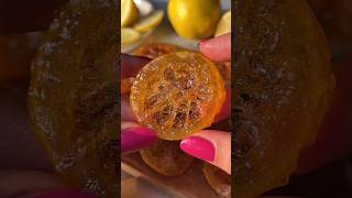 candied lemon slices😋🍋 شرائح الليمون المسكرة [upl. by Mcafee]