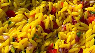 MampS Saffron Orzo Salad  healthy Mediterranean Salad  Must Try [upl. by Noy405]