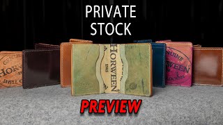 Ashland Leather Private Stock Preview  100 New Wallets [upl. by Gylys]