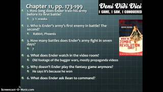 Enders Game chapter 1112 study guide [upl. by Geminius801]