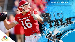 Rutgers QB Athan Kaliakmanis prepares for revenge game vs Minnesota  Big Ten Talk  NBC Sports [upl. by Anirok18]