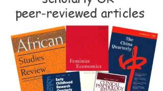 Research Minutes How to Identify Scholarly Journal Articles [upl. by Eed247]