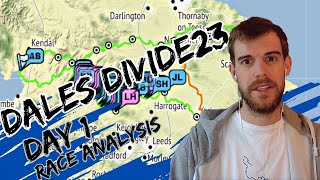 DALES DIVIDE 2023 BIKE PACKING RACE  Day 1 Analysis [upl. by Sinnod250]