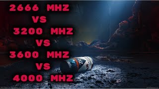 2666MHz vs 3200MHz vs 3600MHz vs 4000MHz RAM in Ryzen Gaming [upl. by Lekcim]