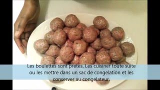 Recette Boulettes de viande fait maison [upl. by Erehs]