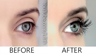 How to grow lashes naturally ✿ DIY for longer thicker fuller eyelashes [upl. by Nimajeb]