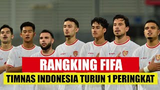 Ranking FIFA Indonesia Turun Satu Tingkat ke130 Malaysia Masih Dibawah Indonesia [upl. by Eilra324]