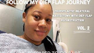 Part 2 of my journey to having a prophylactic bilateral mastectomy with diep flap reconstruction [upl. by Eevets]